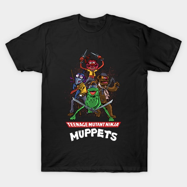 Teenage Mutant Ninja Muppets T-Shirt by Zascanauta